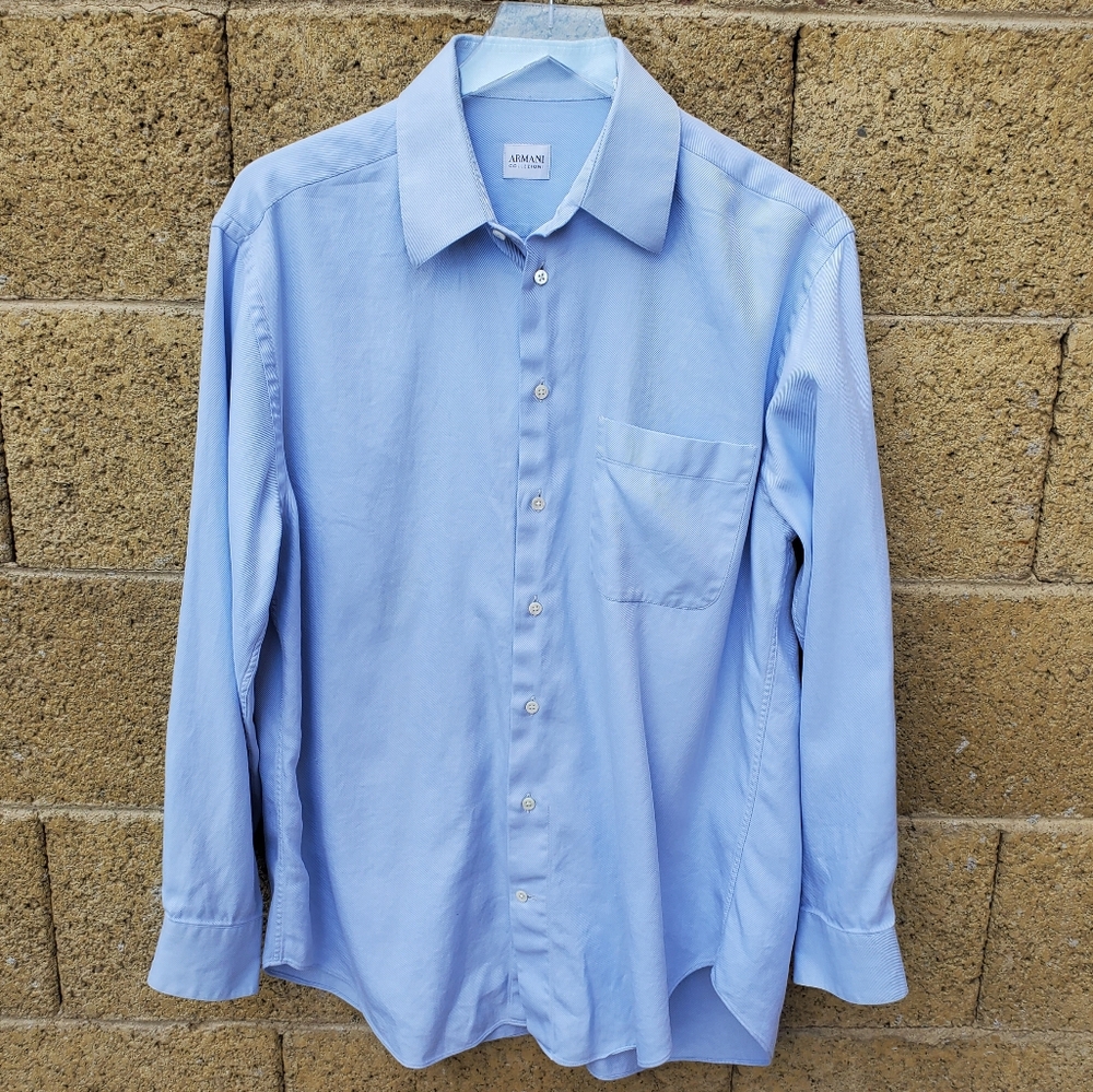 Armani Collezioni Blue Button down Shirt
